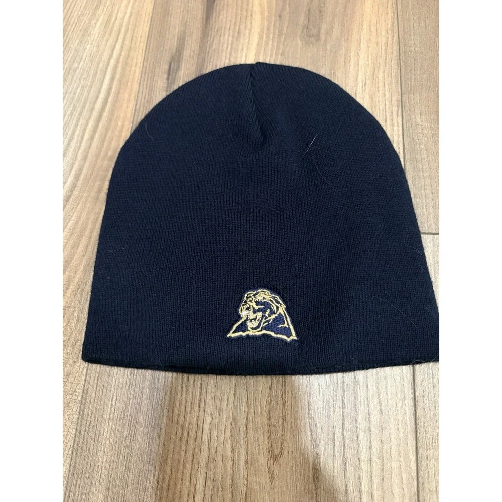 Pitt‎ Panthers NCAA Football Beanie Navy Blue Winter Hat Cap One Size